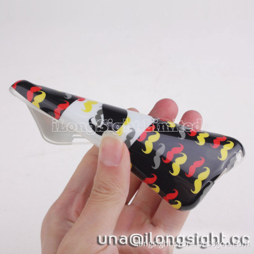 Cute beard design TPU Case for iPhone 5C